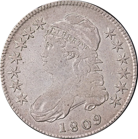 1809 Bust Half Dollar Nice F/VF 0-102 R.1 Nice Eye Appeal Nice Strike Cover