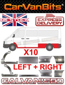FÜR SPRINTER ODER VW LT 95-06 MWB TÜR KAROSSERIE REPARATUR SCHWELLER AUSSENVERKLEIDUNG HOCH 10er SET - Bild 1 von 24