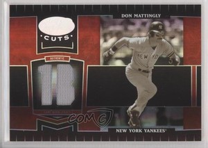 2004 Leaf Certified Cuts Marble Red Position Materials /50 Don Mattingly #236