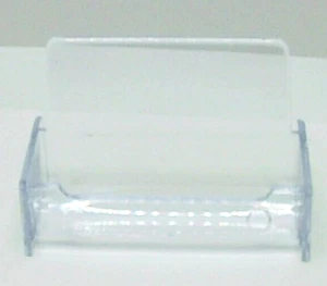 4" Clear Plastic Business Card Holder - Picture 1 of 3