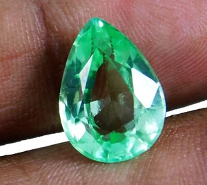 Certified 7.60 Ct Top Quality "RUSSIAN NATURAL SAPPHIRE" Pear Cut Loose Gemstone - Picture 1 of 4