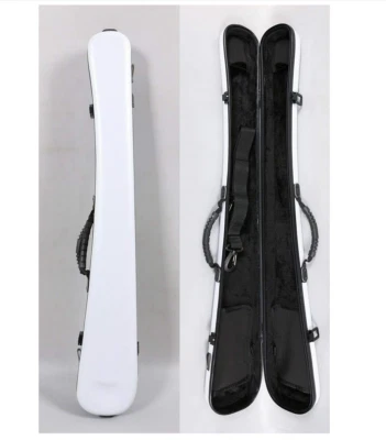 Caja de arco de contrabajo blanco Yinfente con luz compuesta de carbono para arcos de 2 piezas Foto 1 de 4