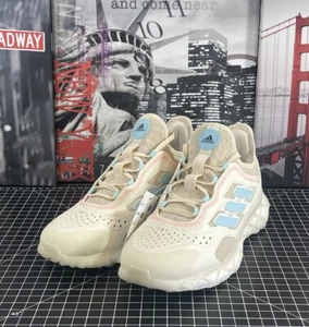 Adidas Women's Web Boost Size 9 - GZ6455 - Off White / Ecru Tint - Metallic NEW - Picture 1 of 13
