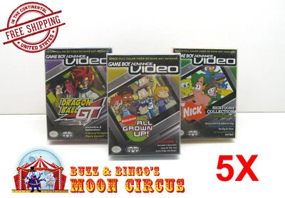5x CAIXA DE VIDEOGAME GAME BOY ADVANCE - CAPA PROTETORA DE CAIXA DE PLÁSTICO TRANSPARENTE - Imagem 1 de 4