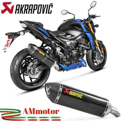 Akrapovic Suzuki Gsx-S 750 2017 Pot D' Echappement Moto Silencieux Carbone - Photo 1/4