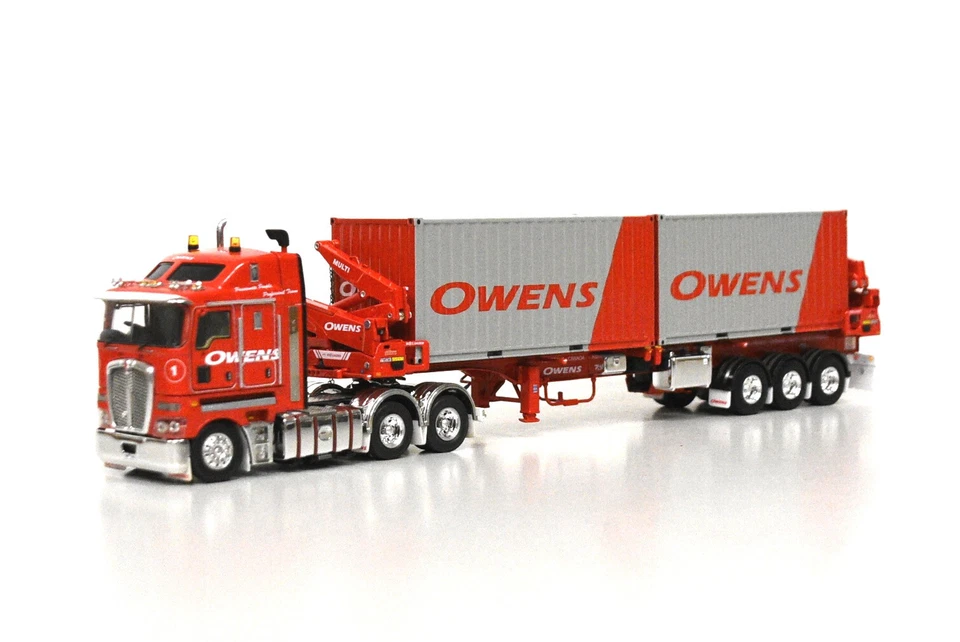 1:50 Kenworth K200 with BoxLoader Trailer and 2x 20Ft Containers - Owens - image 1 of 1