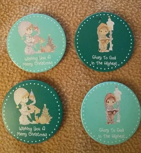 Precious Moments Set of 4 Magnets  (green) - Picture 1 of 6