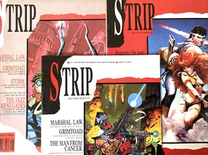 STRIP. NUMBER'S 1-2 & 6. (3 ISSUE SCARCE MARVEL 1990 MAGAZINES). - Picture 1 of 15