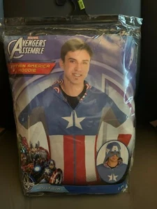 New Marvel Avengers Captain America Hoodie Adult Size S/M - Picture 1 of 1