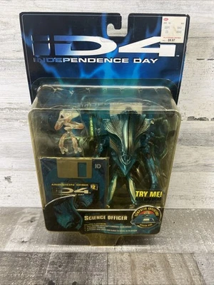 Figura de acción Independence Day 4 'ID4' Alien Science Officers 1996 nueva Foto 1 de 3