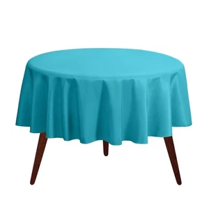 108 Inch Caribbean Round Tablecloth, 48-72 in Tables, Heavy Duty, Washable - Picture 1 of 5