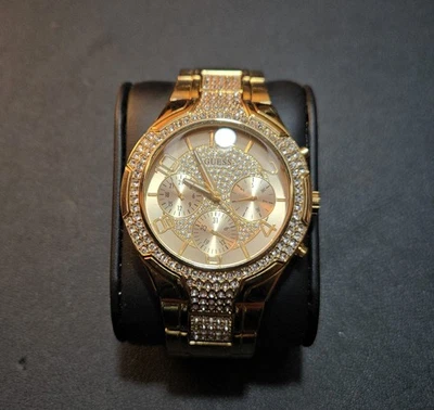 GUESS Unisex Gold-Tone Chronograph Watch 44mm - Image 1 of 4