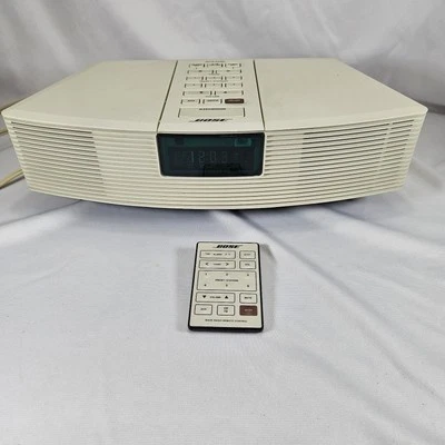 BOSE Sound Wave AM/FM Alarm Clock Radio AWR1-1W REMOTE White Tested Great Sound - Image 1 of 4