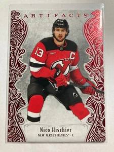 2025-26 Artifacts Ruby Red #111 Nico Hischier 482/599 - Picture 1 of 2