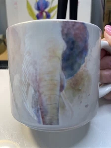 Indianapolis Zoo Watercolor Elephant Mug. Gorgeous! - Picture 1 of 6