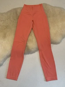 EUC! Lululemon Align High-Rise Pant 25" Size 2 Orange W5CTCS - Picture 1 of 12