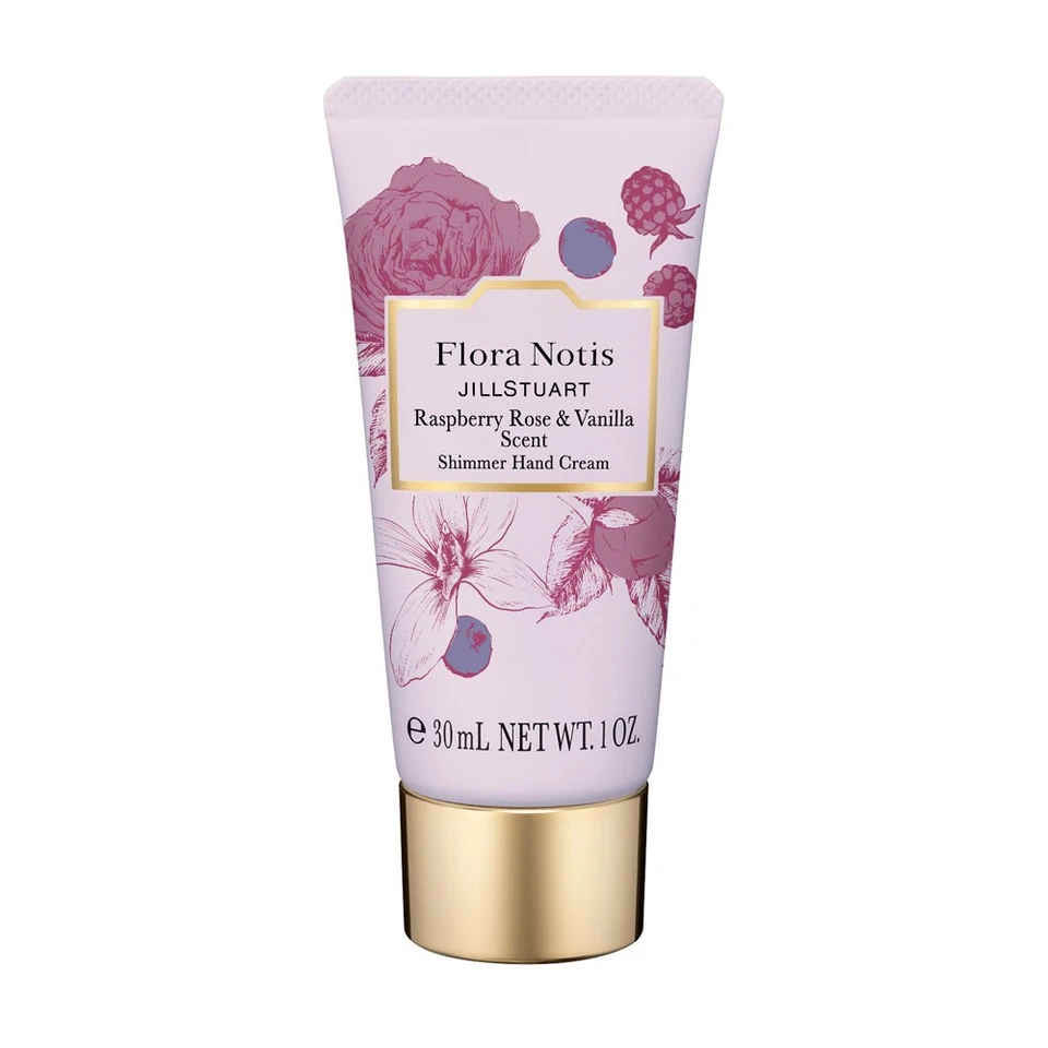 Flora Notis Jill Stuart Holiday 2025 Raspberry Rose & Vanilla Shimmer Hand Cream - Image 1 of 1