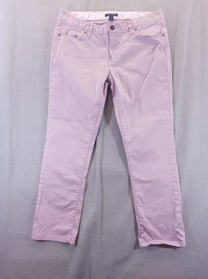 Calça jeans feminina Tommy Hilfiger 10 roxa cropped jeans stretch 32x26 - Imagem 1 de 4