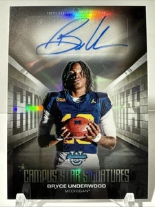 2025 Bowman Chrome U - Campus Star Signature AUTO #CSS-BU Bryce Underwood -B - Picture 1 of 2