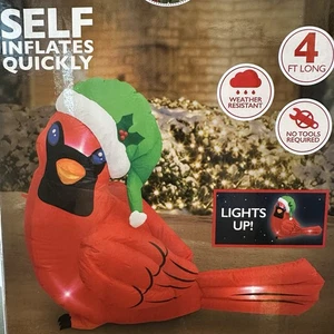 Luz LED de Navidad inflable de 4 pies para decoración de césped al aire libre - Imagen 1 de 5