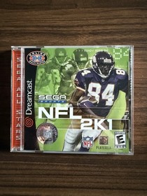 SEGA NFL 2K1 Sega Dreamcast Sports Multiplayer Online Manual VMU VGA 2000
