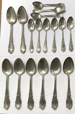 Sommer & Pierik and Rogers & Hamilton Silverplate Spoons Monogramed - Image 1 of 4