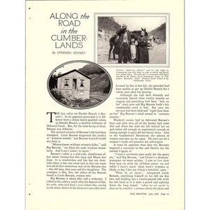 Along the Road in the Cumberlands by Stephen Sennet 4 Page Article 1927 AG3-6 - Picture 1 of 4