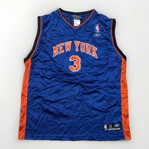 New York Knicks Stephon Marbury #3 Blue Basketball Jersey Reebok Youth XL(18-20) - Picture 1 of 14