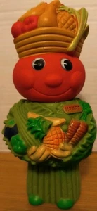 "FIGURA PUBLICITARIA BANCO VINILO HOMBRE VEGETAL KRAFT 7,5"" RARA" - Imagen 1 de 6