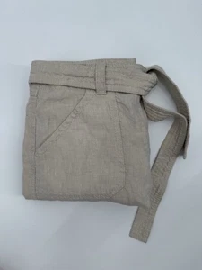 Orvis Womens 8 Beige Wide Leg High Rise 100% Linen Pull On 30 x 30 Pants - Picture 1 of 5