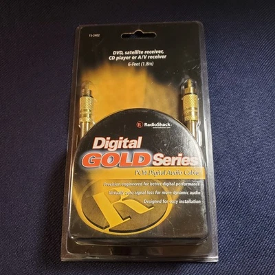 Radio PCM Digital Audio Cable - Gold Series 6' NEW #15-2402 - Image 1 of 3