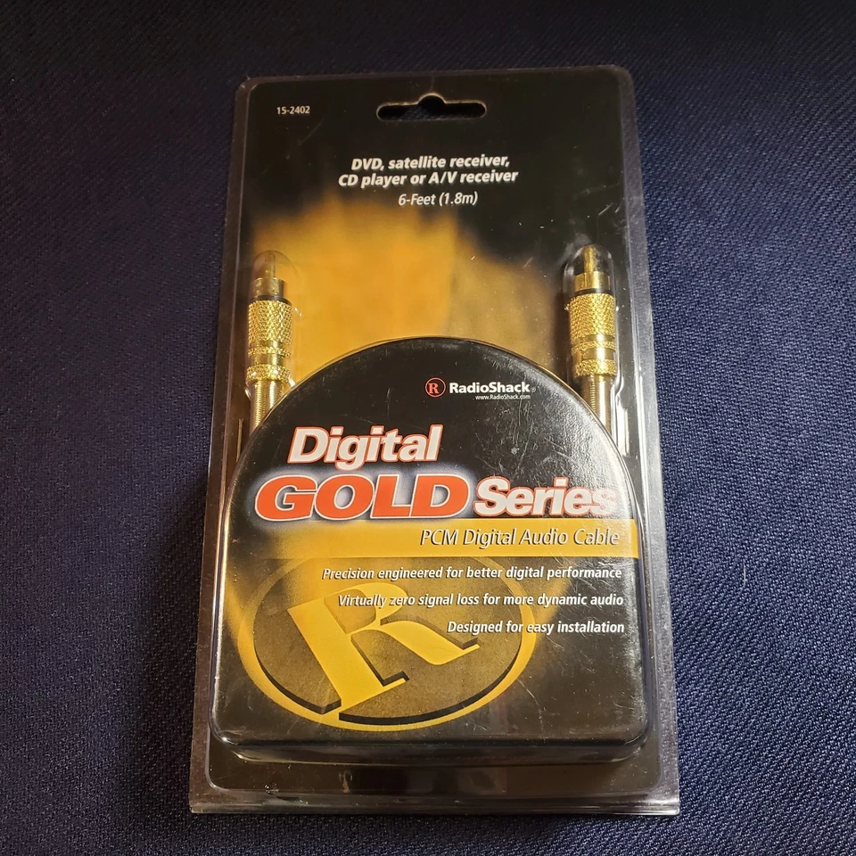 Radio PCM Digital Audio Cable - Gold Series 6' NEW #15-2402 - Image 1 of 3
