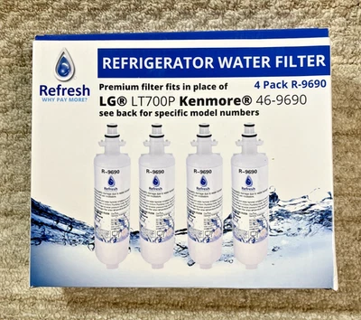 4 Pack - Refresh Replacement Water Filter  R 9690, R-9690, LT700P, 46-9690 - Image 1 of 4