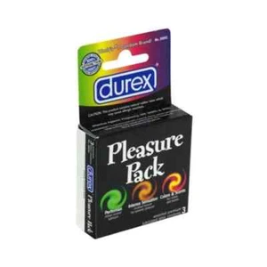 Durex Pleasure Pack 3 Pack Latex Condoms - Picture 1 of 1