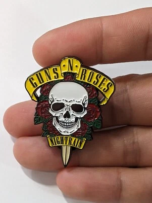 Guns n Roses - NIGHT TRAIN - Lapel Metal Enamel Pin BADGE Heavy Metal Brooch Pin