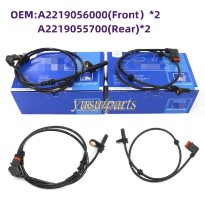 Sensor de velocidad trasero izquierdo o derecho ABS para Mercedes-Benz W221 A221219055700 OEM 4x Foto 1 de 4
