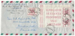 República Italiana - Serie 90 L. Org. internacional Trabajo 1967 en sobre - Imagen 1 de 1