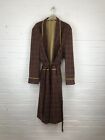 Georges Le Caire Mens Brown Check Robe Size 50 Jg