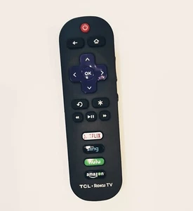Telecomando TV TCL ROKU TV con pulsanti Netflix/Sling/HULU/Amazon - Foto 1 di 2