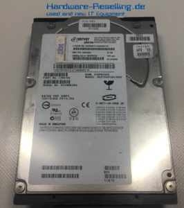 IBM 73GB 10k SCSI HUS103014FL3800 00P3833 17R6166 3,5 " HDD - Afbeelding 1 van 1