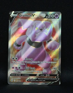 Granbull V 159/172 - Brilliant Stars - Full Art Ultra Rare Holo Pokemon - NM - Bild 1 von 2
