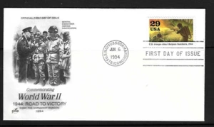USA  SC # 2838g U.S Troops Clear Saipan Bunkers FDC - WW II - Artcraft - Picture 1 of 1