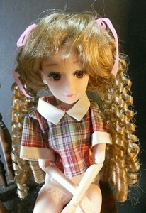 Old Store Stock Doll Wig Blonde Size 8 10/11/22 - Foto 1 di 6