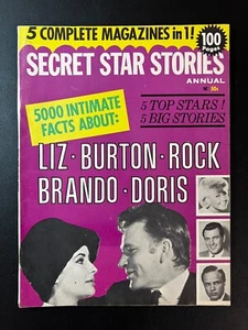 Secret Star Stories Mag Annual 1968 Issue w/ Liz Burton Rock Brando Doris Cover - Picture 1 of 3