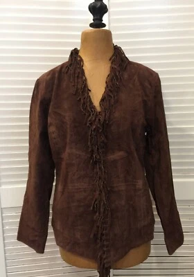 Dialogue The New Language Of Style Genuine Washable Leather Jacket XS - Image 1 of 4