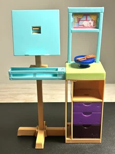 Mattel Barbie Art Studio Toy Playset With Paintbrush 2017 T142 - Picture 1 of 10
