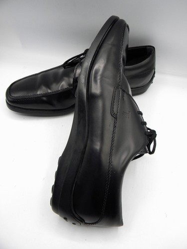 TOD’S scarpe Oxford stringate da uomo in pelle nera taglia 6 5 UK 7 5 US