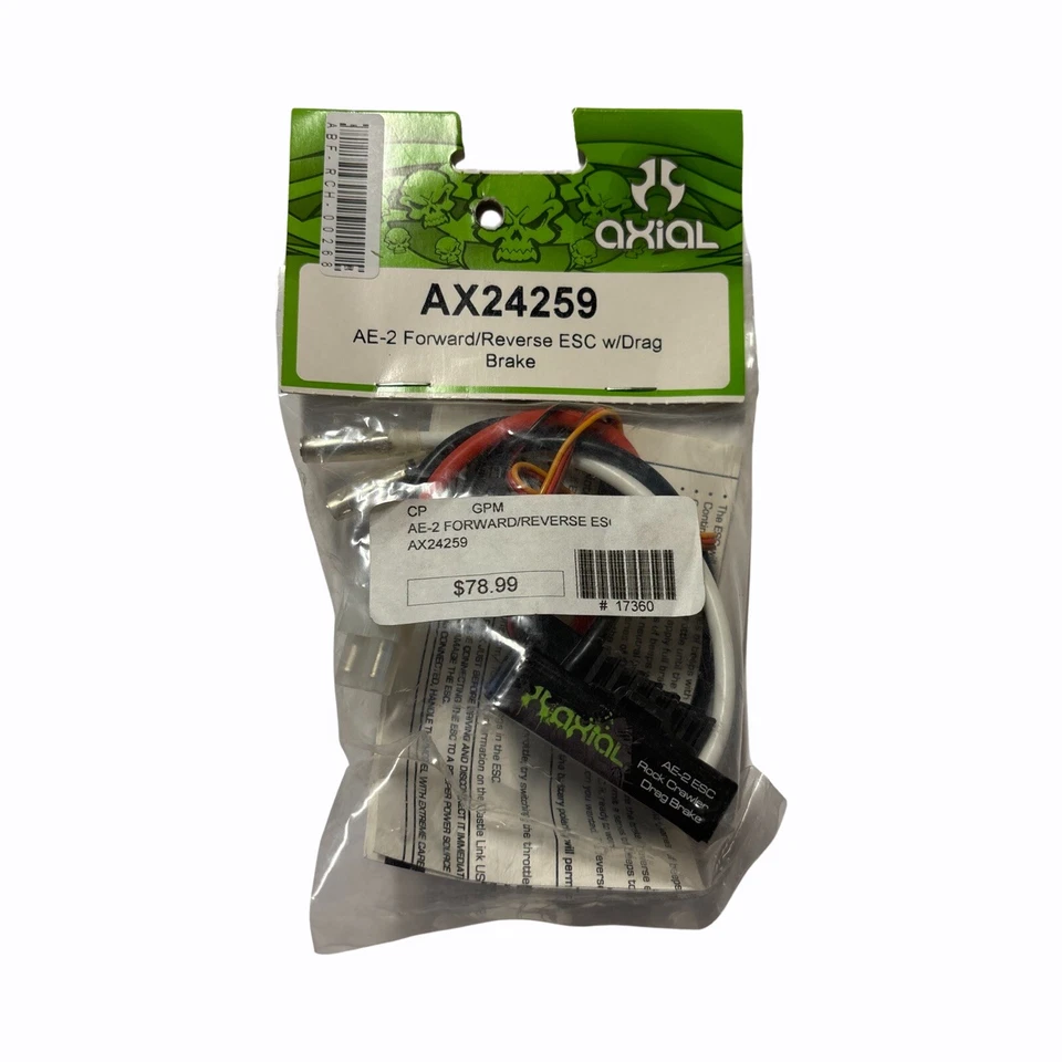 AXIAL AX24259 AW-2 FORWARD/REVERSE ESC W/DRAG BRAKE  - Image 1 of 1