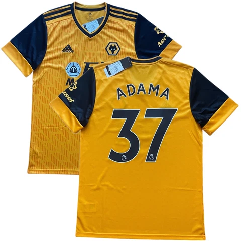 2020/21 Wolverhampton Wanderers Home Jersey #37 Adama Traore Medium Adidas NEW Cover