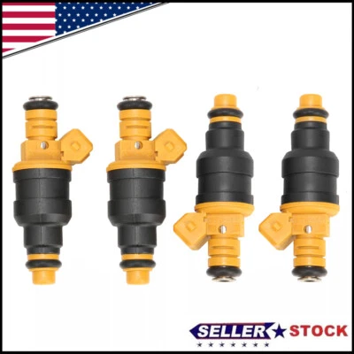 4pcs Flow of Matched Fuel Injectors 280150943 For Ford F150 F250 F350 1990-2005 - Image 1 of 4